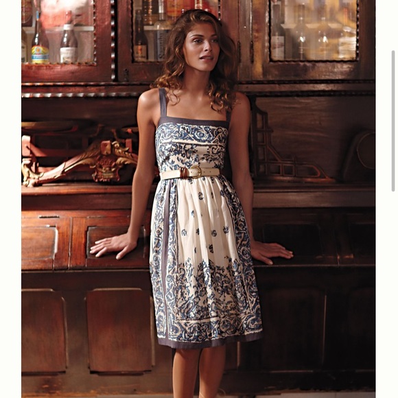 Anthropologie Dresses & Skirts - 🧵ANTHROPOLOGIE Catmint Maeve floral scarf dress